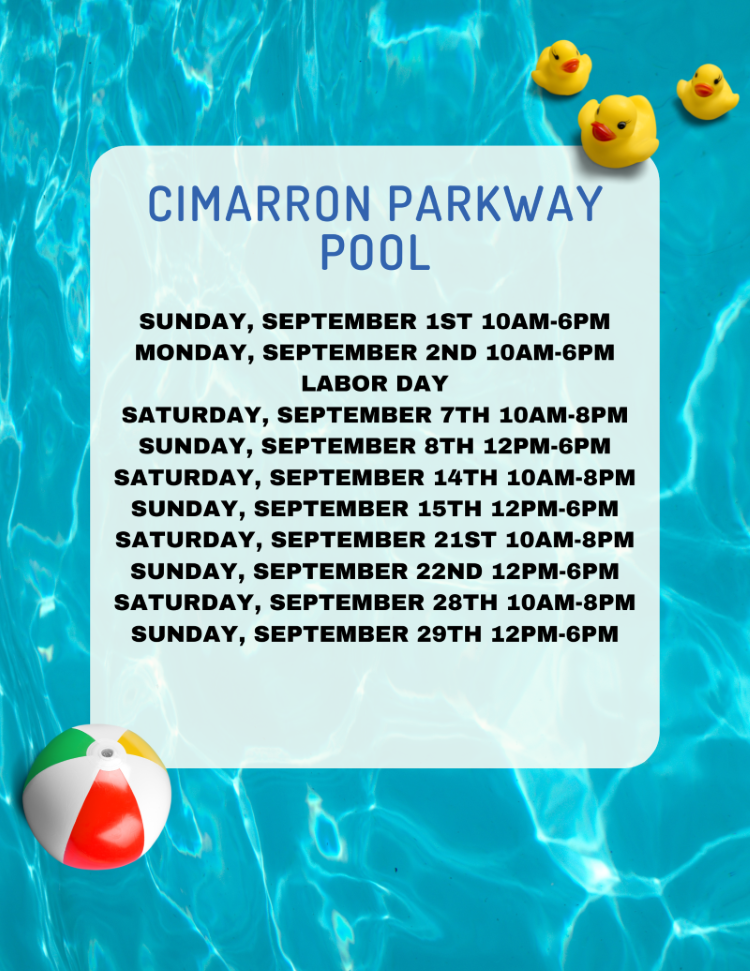 Sept Cimarron Parkway Pool